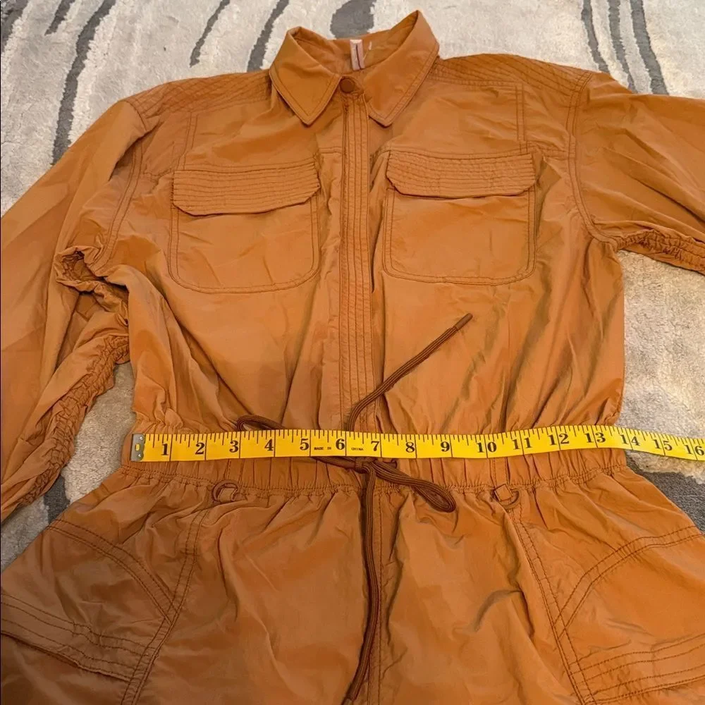 NWOT Free People In The Wild Shortsie Romper Long Sleeve One Piece